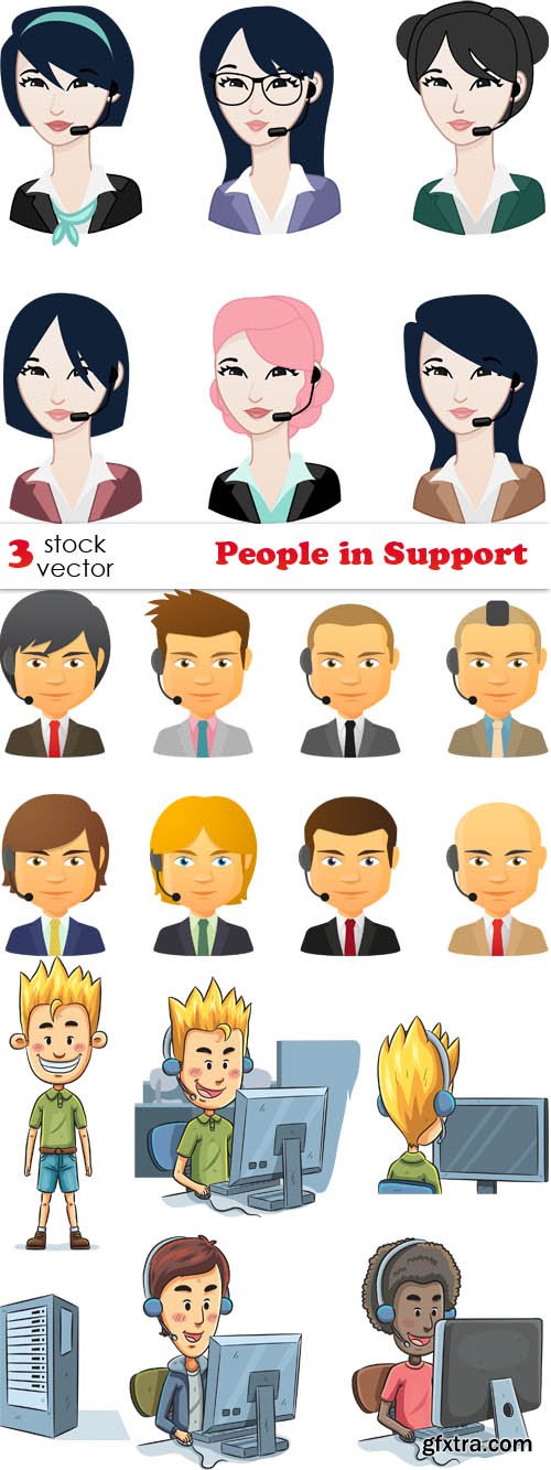 Vectors - People in Support