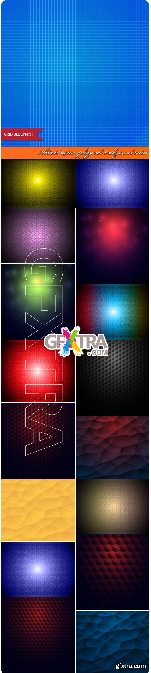 Abstract texture polygonal background vector