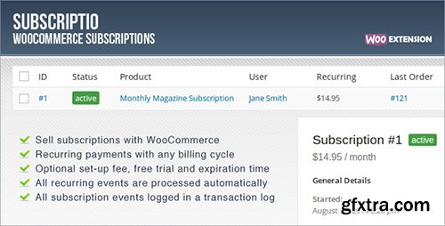 CodeCanyon - Subscriptio v1.0.9 - WooCommerce Subscriptions
