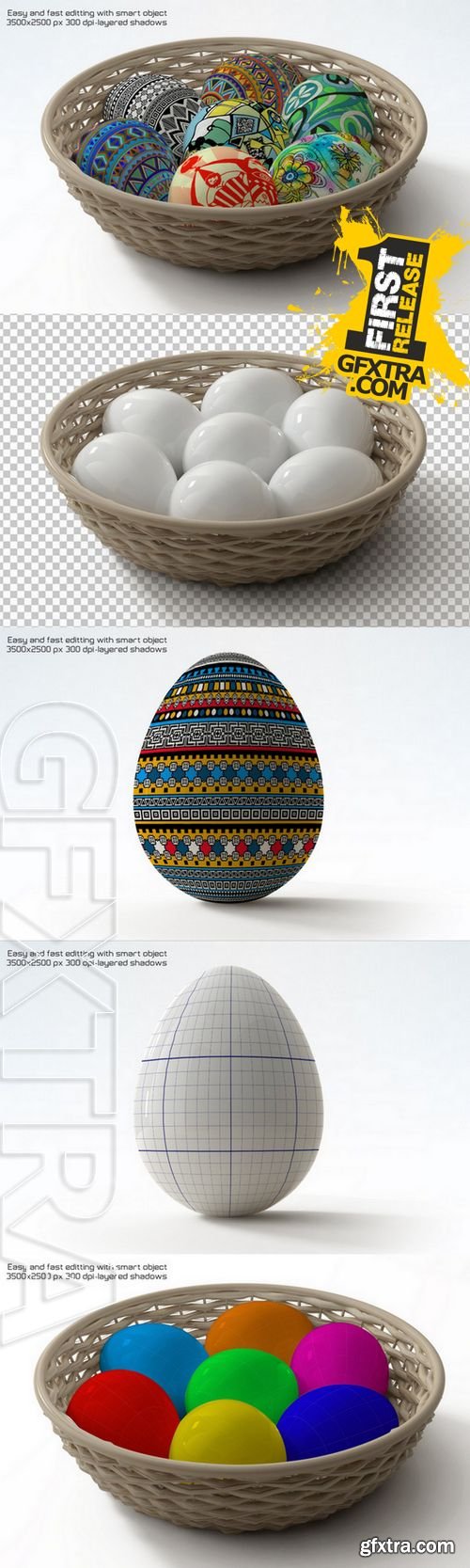 CreativeMarket - Easter Eggs Mock-up 225368