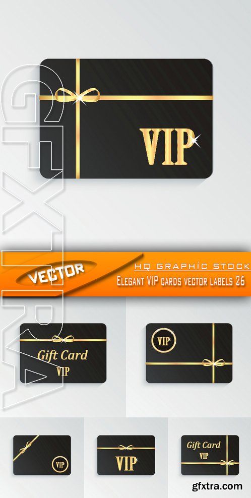 Stock Vector - Elegant VIP cards vector labels 26