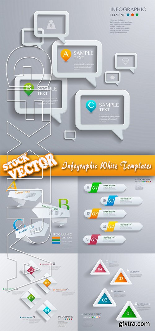 Stock Vector - Infographic White Templates