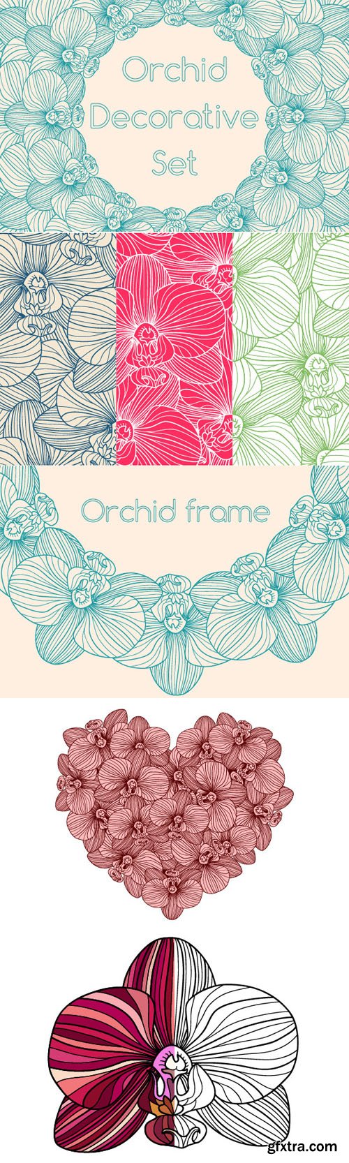 Decorative Orchid Set - CM 224931