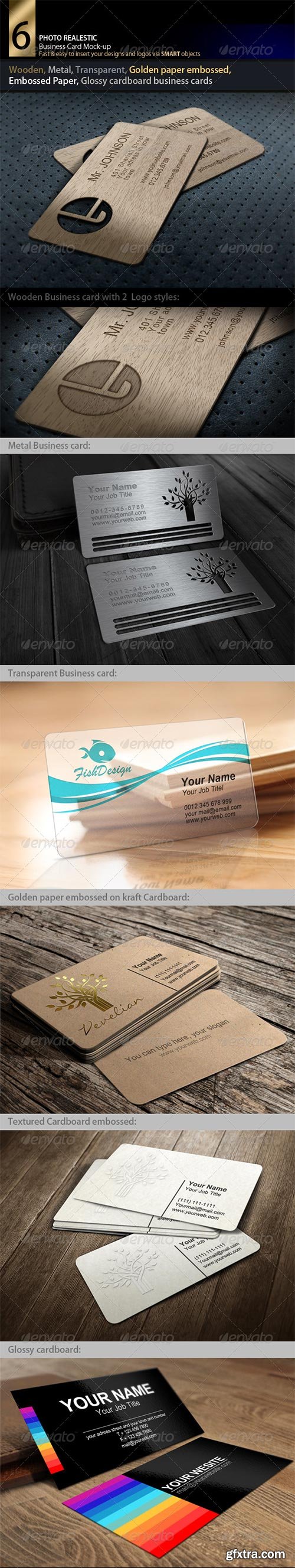 GraphicRiver - Photo Realistic Business card Mock-up