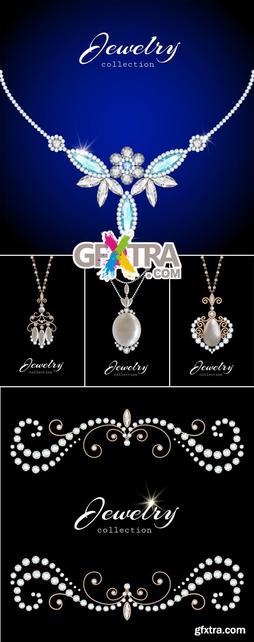 Jewelry Backgrounds Vector 2