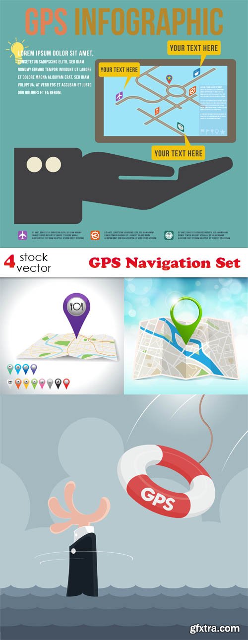 Vectors - GPS Navigation Set