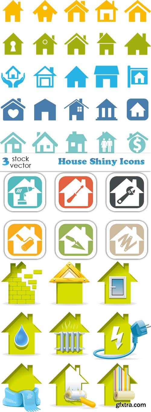 Vectors - House Shiny Icons
