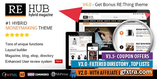 ThemeForest - REHub v4.0.1 - Directory, Shop, Coupon, Affiliate Theme