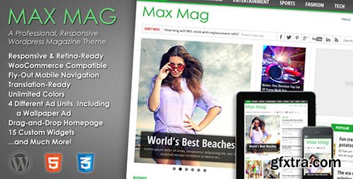 ThemeForest - Max Mag v2.4 - Responsive Wordpress Magazine Theme