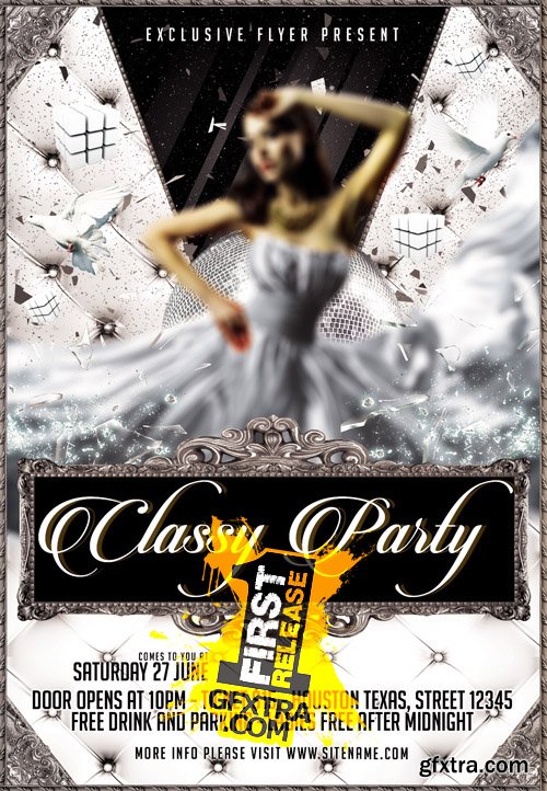 Classy Party Flyer Template Facebook Cover