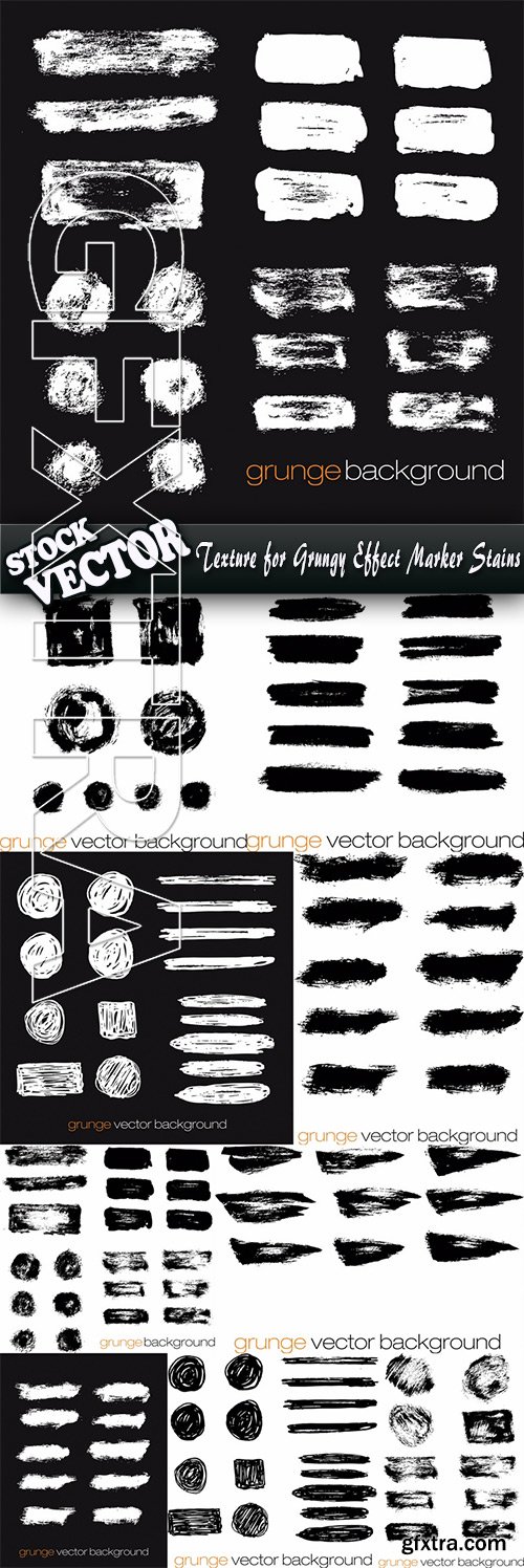 Stock Vector - Texture for Grungy Effect Marker Stains