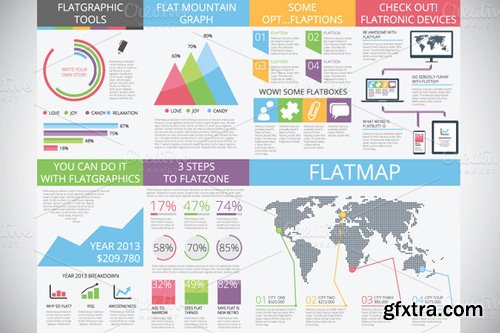 Flat infographics flatgraphics