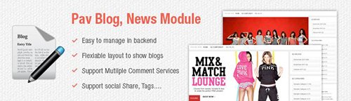 Pav Blog News Module For OpenCart