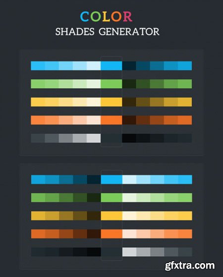 Colour Shades Generator Tool PSD