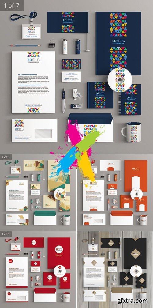 Abstract Corporate Business Templates Vector