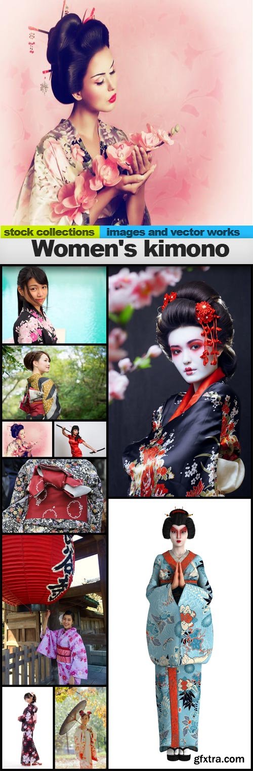 Women\'s kimono, 10 x UHQ JPEG