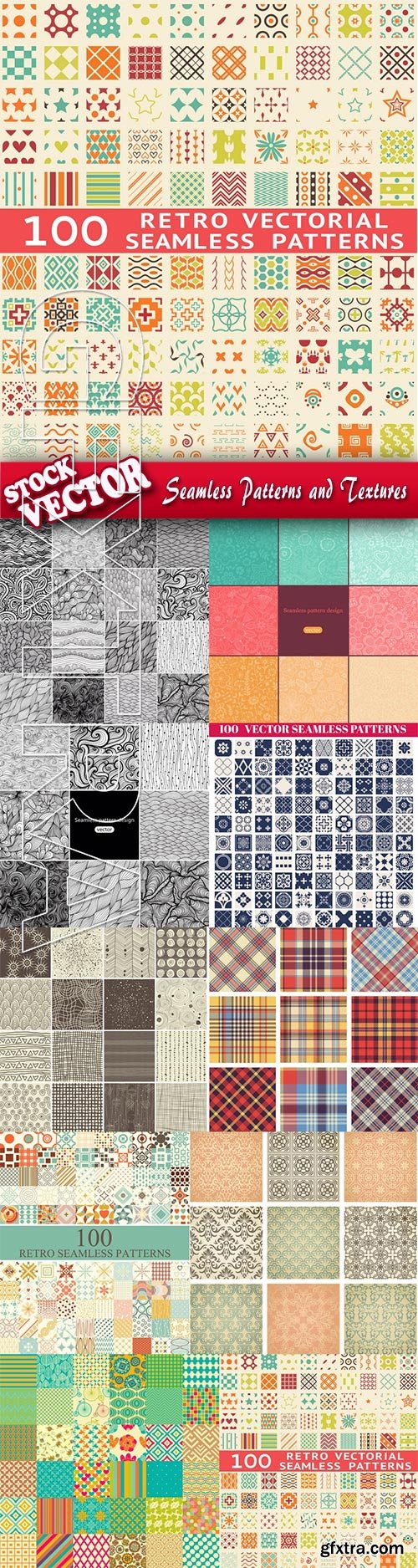 Stock Vector - Seamless Patterns and Textures