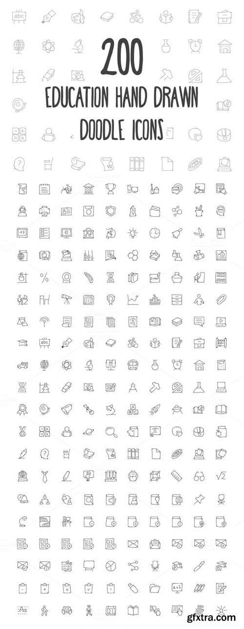 200 Education Hand Drawn Doodle Icon - CM 160700