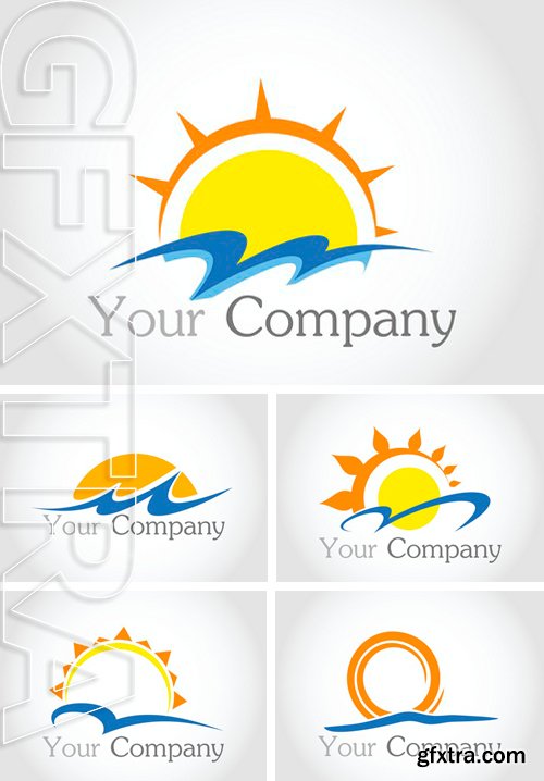 Stock Vectors - Sun and water. a logo for the company