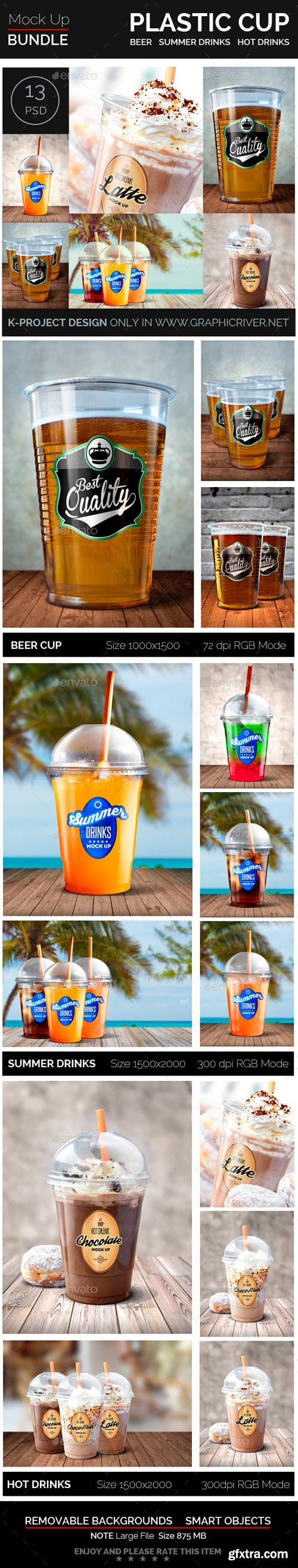 GraphicRiver - Plastic Cup Mock Up Bundle 10894413
