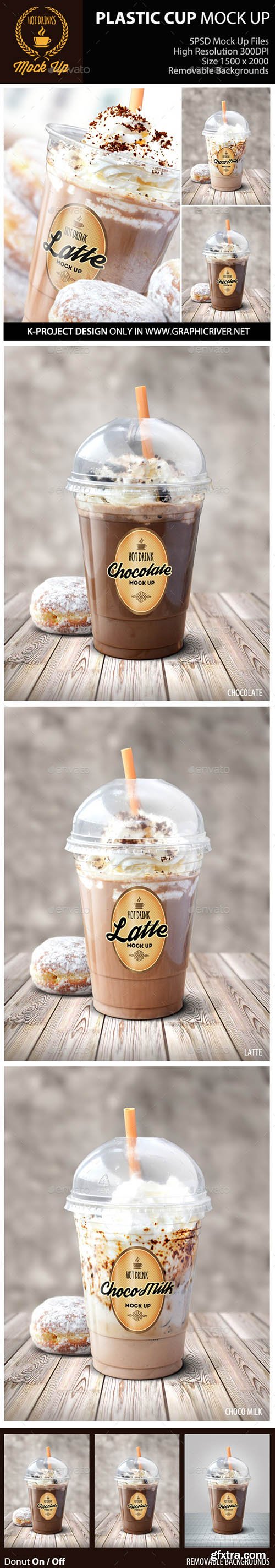GraphicRiver Hot Drinks Plastic Cup Mock Up 10729699