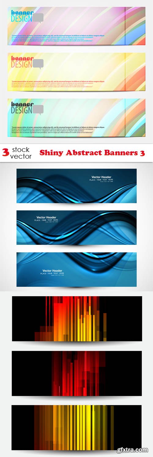Vectors - Shiny Abstract Banners 3