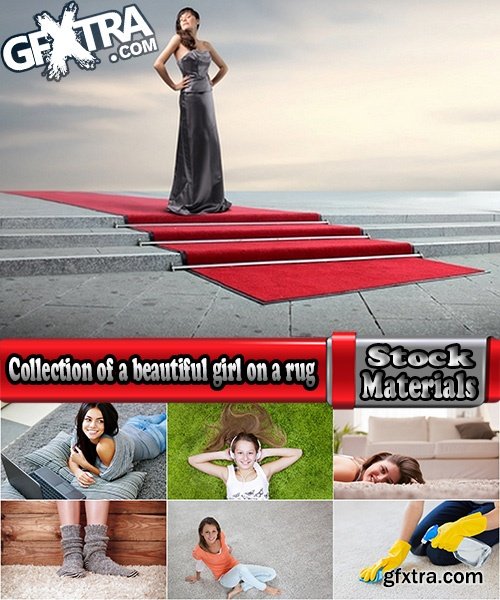 Collection of a beautiful girl on a rug floor carpet flooring 25 HQ Jpeg