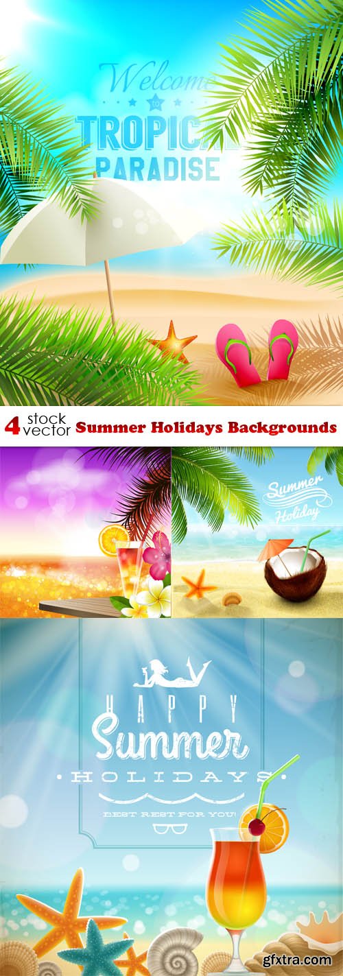Vectors - Summer Holidays Backgrounds