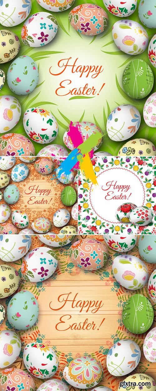 Easter 2015 Backgrounds Vector