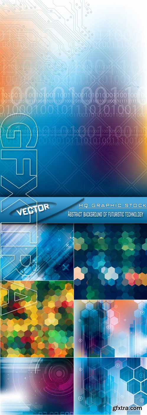 Stock Vector - Abstract background of futuristic technology