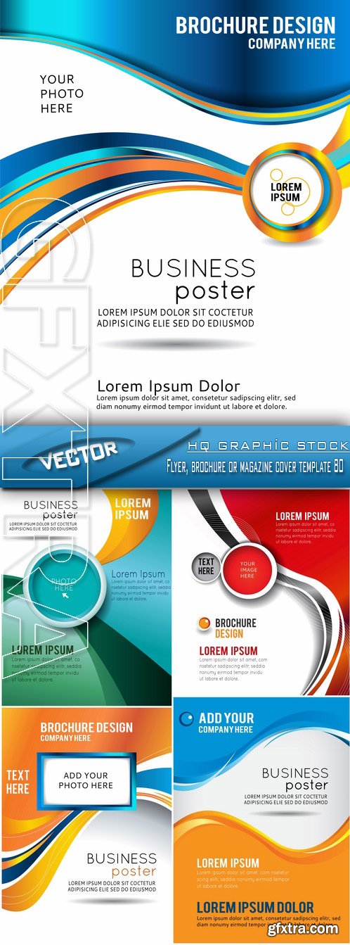 Stock Vector - Flyer, brochure or magazine cover template 80