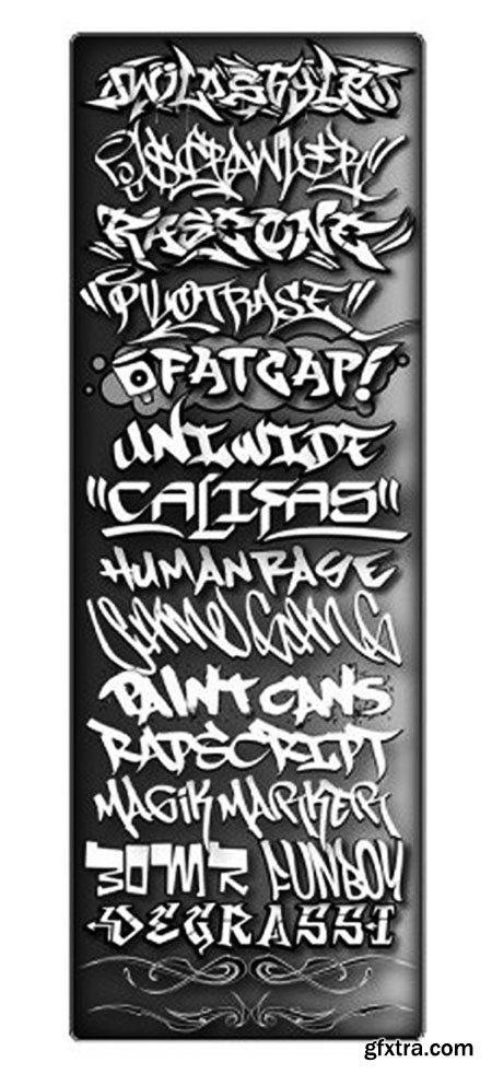 Vintage Style Graffiti Fonts (TTF)