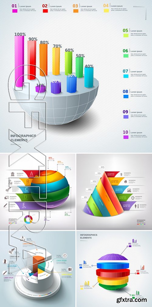 Stock Vectors - 3d Infographic Chart 20