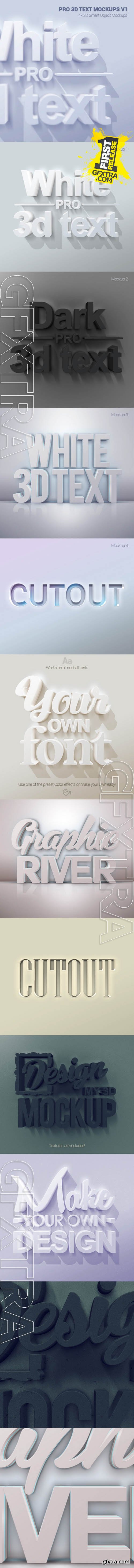Graphicriver Pro 3D Text Mockups V1 10911811