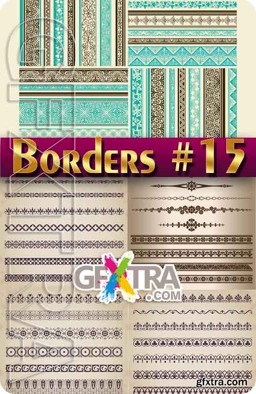 Vintage elements and borders #15 - Stock Vector