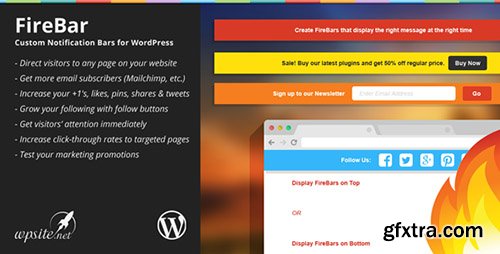 CodeCanyon - FireBar v2.1.3 - Notification Bars for WordPress