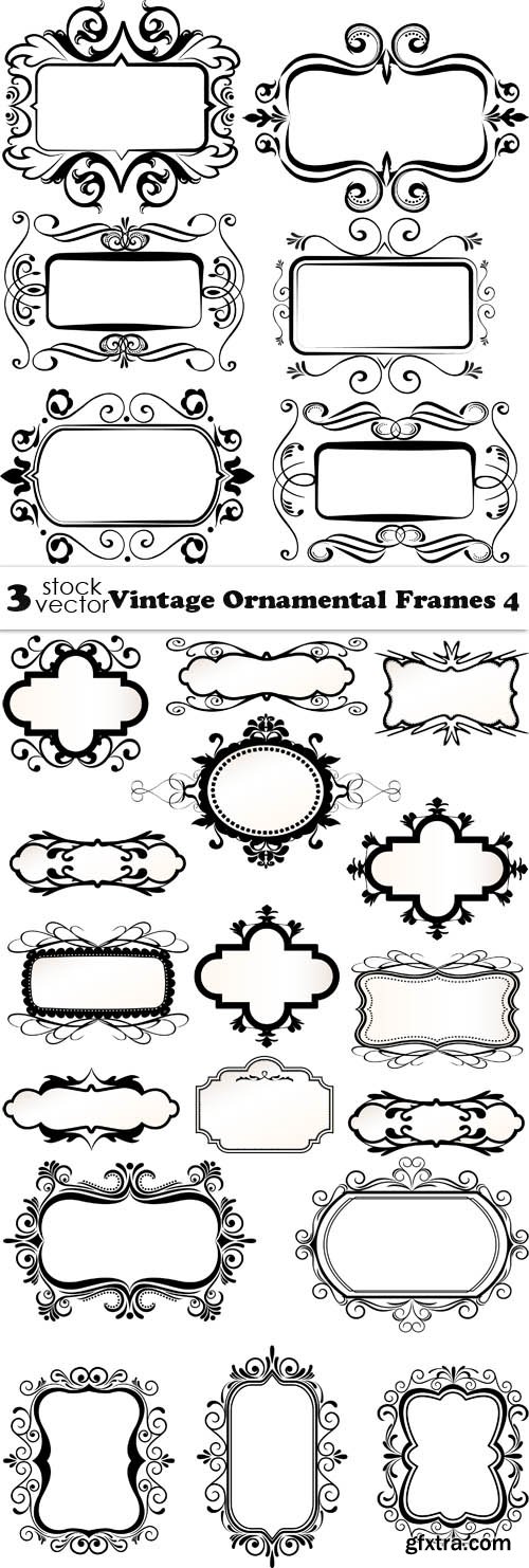 Vectors - Vintage Ornamental Frames 4