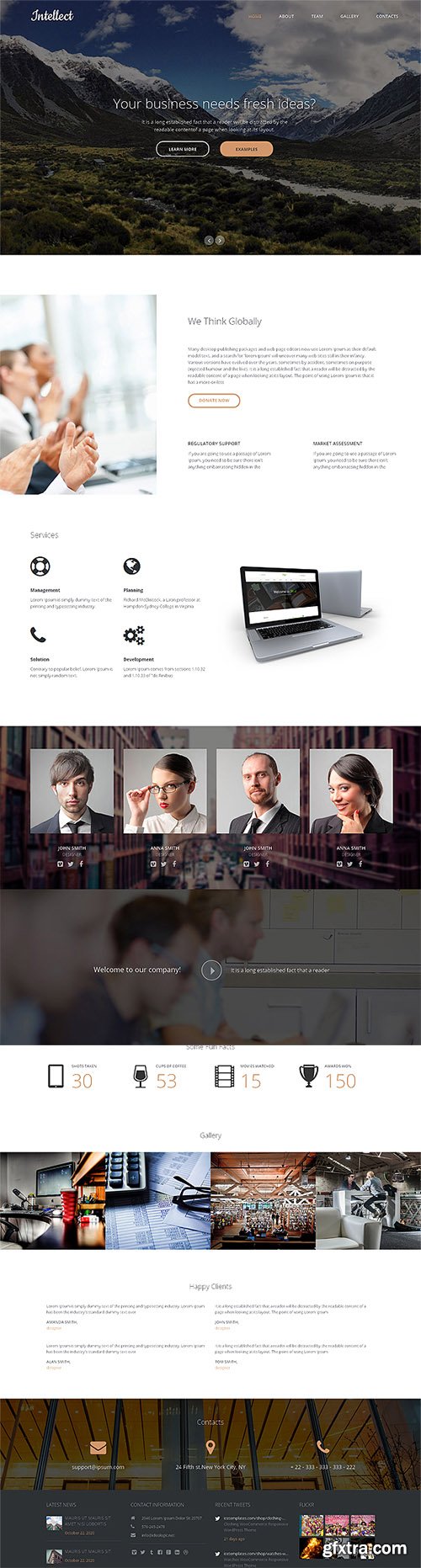 CreativeMarket - Intellect Responsive One Page Theme