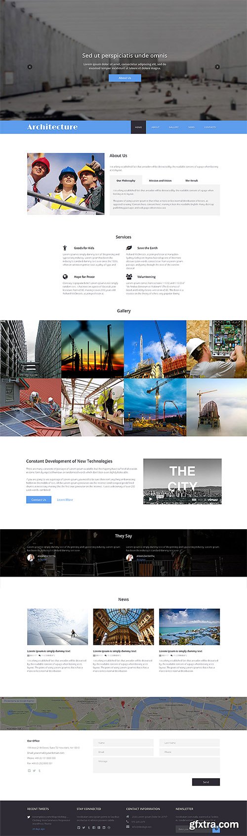 CreativeMarket - Architecture One Page Theme