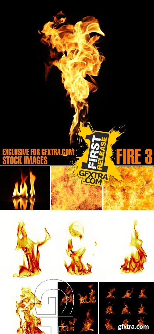 Stock Photos - Fire 3, 25xJPG