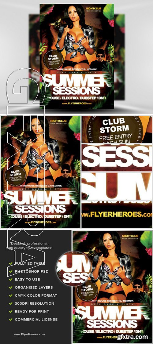 Summer Sessions Flyer Template