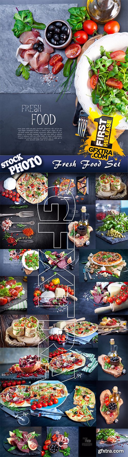 Stock Photo - Fresh Food Set, 25JPG