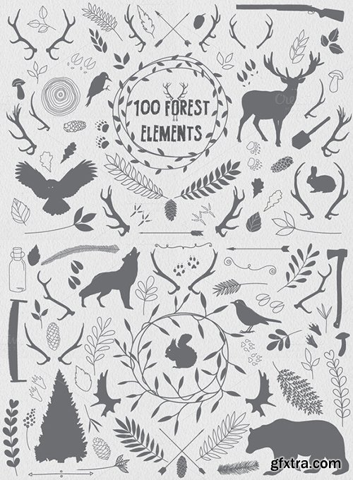 CM - 100 Forest elements 73718
