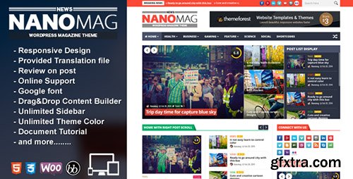 ThemeForest - NanoMag v1.4 - Responsive WordPress Magazine Theme