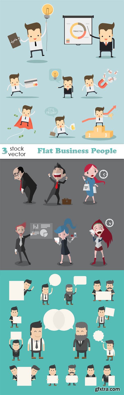 Vectors - Flat Business People