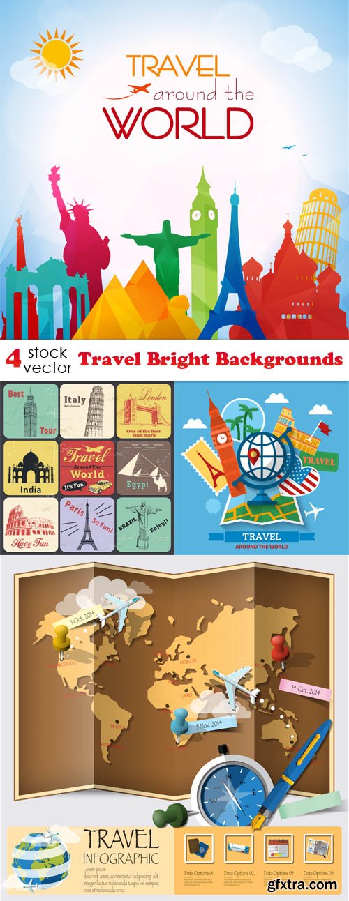 Vectors - Travel Bright Backgrounds