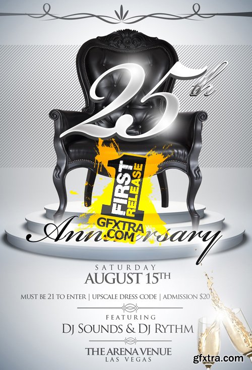 Upscale Anniversary Flyer Template