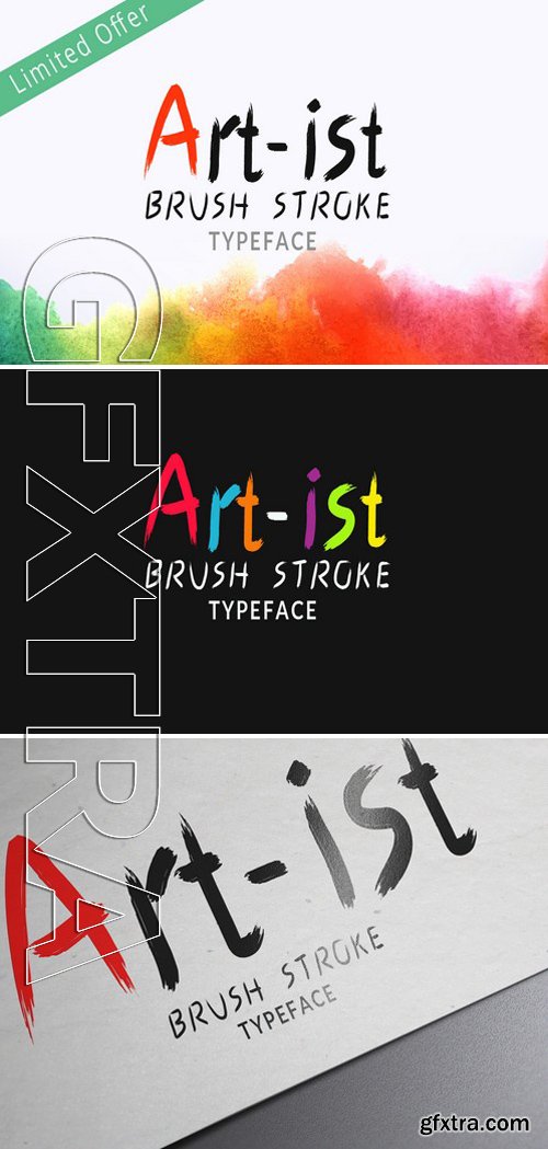 CM243780 - Art-Ist Brush Stroke Font