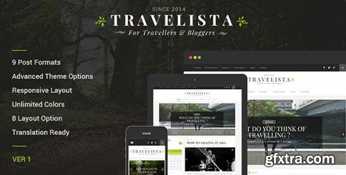 ThemeForest - Travelista v1.0.5 - WordPress Blog Theme
