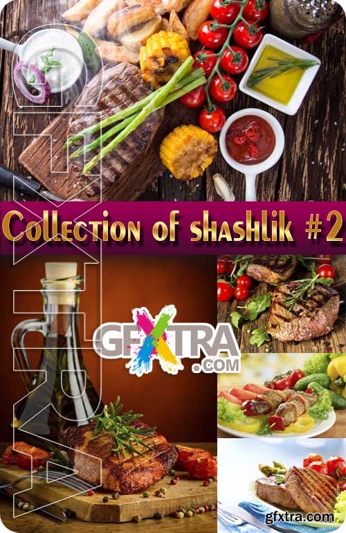 Food. Mega Collection. Barbecue and shashlik #2 - Stock Photo